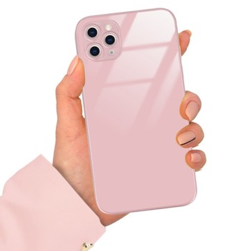 ETUI RÓŻOWY CASE GLASS do IPHONE 11 PRO MAX
