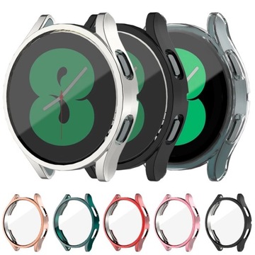 ЧЕХОЛ ДЛЯ SAMSUNG GALAXY WATCH 4 5 40 мм/44 мм РАЗНЫХ ЦВЕТОВ ЗАКАЛЕННОЕ СТЕКЛО