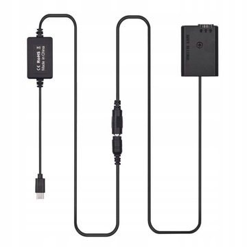 Kabel PD USB typu C do NP-FW50 atrapa baterii DC