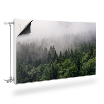 MAGNETYCZNA Mata GRZEJNIKA Pejzaż Mgła Las 110x60
