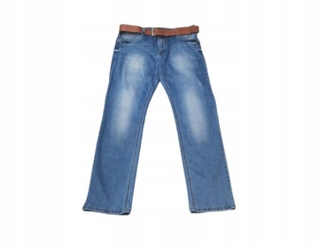Spodnie Jeans Męskie z Paskiem Viman 37/34