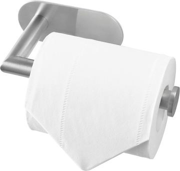 UCHWYT SAMOPRZYLEPNY PAPIER TOALETOWY SREBRNY LOFT BEZINWAZYJNY