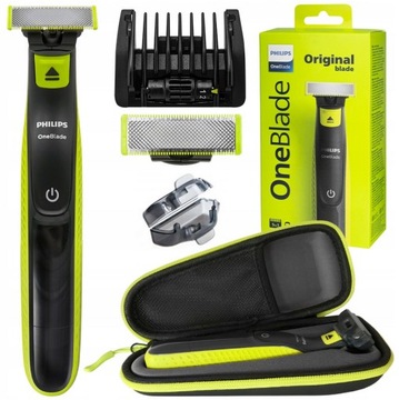 MASZYNKA PHILIPS ONEBLADE DO BRODY TWARZY GOLARKA ZESTAW ETUI NASADKA 5W1