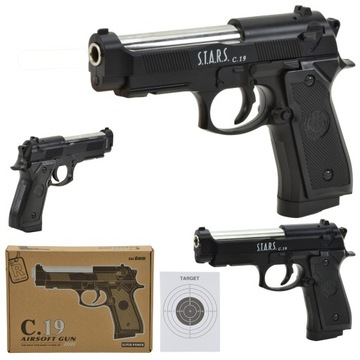 Pistolet na kulki METAL c19 replika ASG Beretta