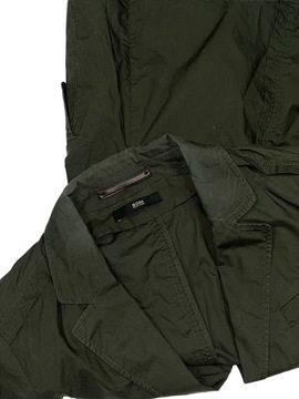 HUGO BOSS Wiosenny MILITARNY ŻAKIET KHAKI -S