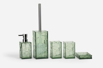 ZESTAW ŁAZIENKOWY STYLOWY 5ELEMENTÓW KOMPLET GREEN