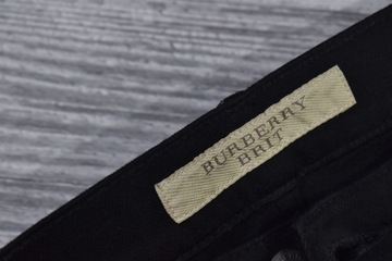 BURBERRY BRIT Slim Spodnie Męskie Czarne 36/32