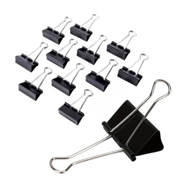 KLIPY BIUROWE STANDARD 32 MM 12 SZTUK MOCNE