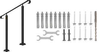 Перила, лестничные ручки, балюстрада, 1 м