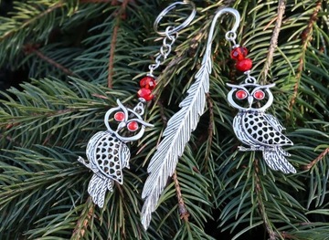 НАБОР ЗАКЛАДОК, БРЕЛОК «КРАСНАЯ СОВА»