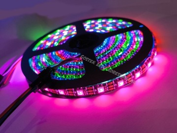 Адресная светодиодная лента WS2812B 60 д/м черная IP65