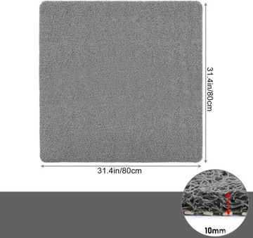 БЫСТРОСЫХАЮЩИЙ КОВрик ДЛЯ ДУША ВАННОЙ 80×80 СМ