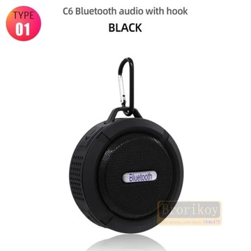 C6 przenośny głośnik Bluetooth bezprzewodowy wodoodporny prysznic głośniki