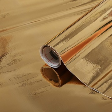 Folia Samoprzylepna Złota Gładka Połysk Tuning DIY