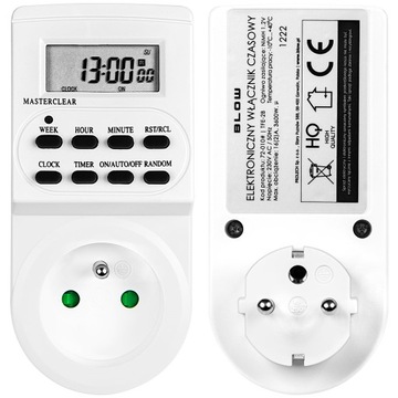 PROGRAMATOR CZASOWY CYFROWY LCD WYŁĄCZNIK CZASOMIERZ TIMER 10 USTAWIEŃ