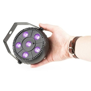 Ультрафиолетовый прожектор для вечеринок 6х1Вт, батарейка для пульта дистанционного управления