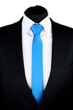 УЗКИЙ ГАЛСТУК СЕЛЕДКА 5 см - ЦВЕТ МОРЯ