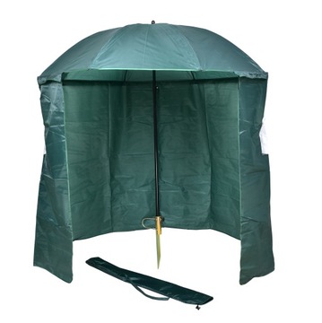 PARASOL WĘDKARSKI z osłoną NAMIOT NA RYBY wbijak