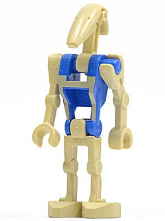 LEGO Figurka Star Wars - Battle Droid Pilot Blue Torso Tan Insignia sw0360