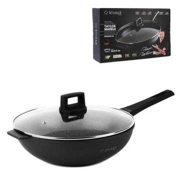 PATELNIA WOK NA INDUKCJE TAYLOR MARBLE 32 CM