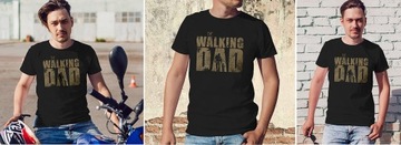 T-SHIRT DZIEŃ OJCA TATY WALKING DAD DEAD L JAKOŚĆ