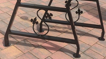 NOGA NOGI METALOWE DO STOŁÓW OGRODOWYCH KOMPLET PL