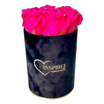 ЦВЕТОЧНАЯ КОРОБКА С МЫЛЬНЫМИ ЦВЕТАМИ ПОДАРОЧНЫЕ ЦВЕТЫ МЫЛЬНЫЕ РОЗЫ ВЕЛЮРОВАЯ КОРОБКА