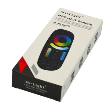 ПУЛЬТ ДИСТАНЦИОННОГО УПРАВЛЕНИЯ MILIGHT 4 ЗОНЫ FUT092B ЧЕРНЫЙ RGB+CCT