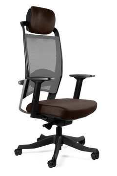 Fotel Ergonomiczny FULKRUM Brązowy Biurowy Krzesło