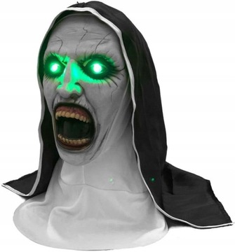 MASKA LATEKSOWA HORROR ZAKONNICA HALLOWEEN COSPLAY