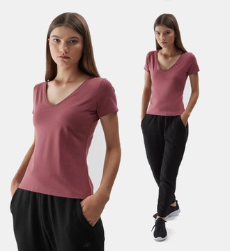 T-SHIRT 4F KOSZULKA DAMSKA SPORTOWA BAWEŁNIANA