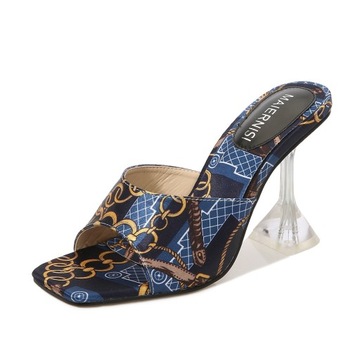 Modne damskie sandały na wysokim obcasie Casual Sexy 9CM B35-82