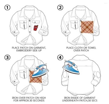 NAPRASOWANKI BIAŁE W KSZTAŁCIE LITER ALFABETU NASZYWKI 26 sztuk