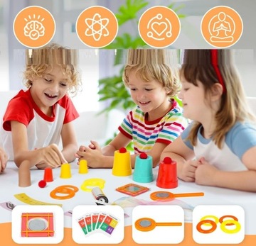 НАБОР МАЛЕНЬКИЙ ВОЛШЕБНИК ПОДАРОК ​​РЕБЕНКУ ВЕСЕЛАЯ ПАЛОЧКА +12 ТРЮКОВ MAGIC