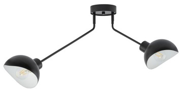 Designerski Nowoczesny SIGMA ROY 2 plafon czarny biały LED