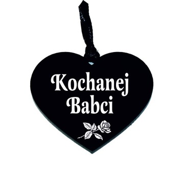 Zawieszka na znicz z grawerem KOCHANEJ BABCI, ozdoba na znicz, stroik