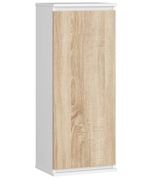 Witryna wisząca CLP 40x99x30 cm Biały/Dąb Sonoma