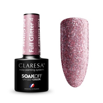 CLARESA Lakier hybrydowy Full Glitter nr 4 5g