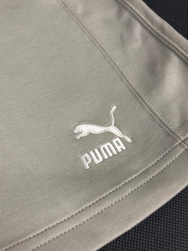 Puma Jasnozielona spódnica mini z rozcięciem XS