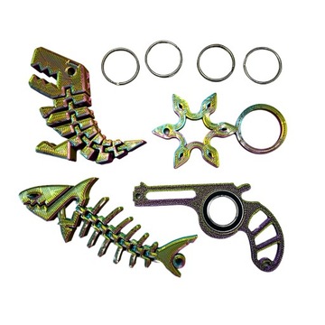 KEYSPINNER KEYRAMBIT MEGA ZESTAW TIKTOK REKIN DINO PISTOLET GWIAZDA SAMURAJ