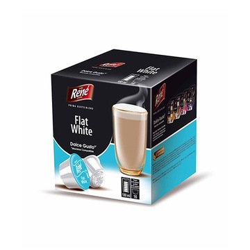 RENE FLAT WHITE kawa 16 kapsułek do Dolce Gusto*