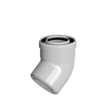 Kolano koncentryczne PP-AL 45st fi80/125 Ricom PP80/125B45