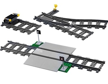 LEGO 60198 Przejazd przez tory,zakończenie torów..