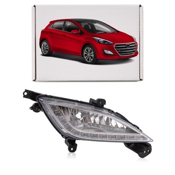 HYUNDAI i30 II GD 2011-2017 LAMPA PRZECIWMGIELNA DRL LED PRAWA 92202A6100