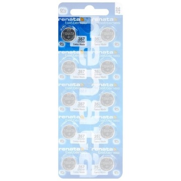 Bateria srebrowa, zegarkowa Renata 357 / SR44W - 1 sztuka