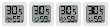 4x TERMOMETR ELEKTRONICZNY CYFROWY HIGROMETR POKOJOWY ZESTAW