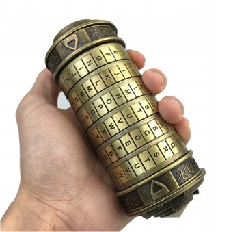 КОМБИНИРОВАННЫЙ ЗАМОК ДА ВИНЧИ МИНИ-КРИПТЕКС С КОДОМ ПОДАРОК