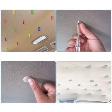 Ремкомплект обивки потолка автомобиля, 60 шт.