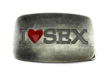 I LOVE SEX klamra kopla do paska