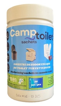 KAPSUŁKI CAMPTOILET DO TOALETY TURYSTYCZNEJ SASZETKI JAK THETFORD 20 sztuk